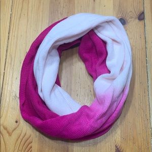 Pink and white ombré Old Navy infinity scarf